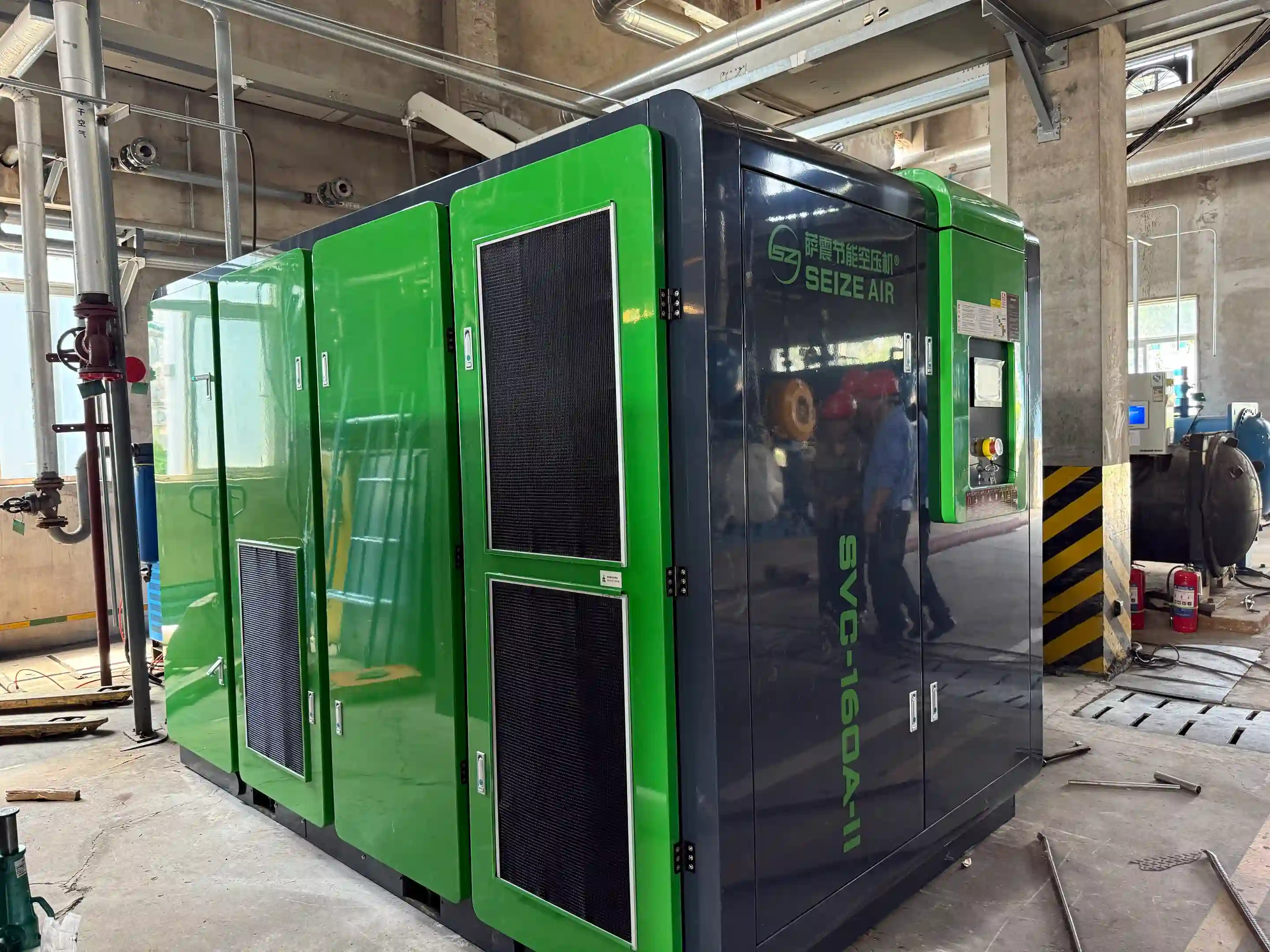 Төмен техникалық қызмет көрсету қажет PM VSD екі сатылы бұрандалы ауа компрессоры